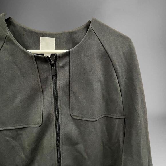 Halogen Brand Nordstrom Zip Up Cloak Blazer Heavyweight Boxy Poncho A-09 - Picture 2 of 7